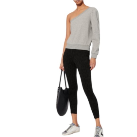 ALC Crane Sweatshirt Intermix Revolve One Shoulder Top XS Grey - Picture 6 of 11